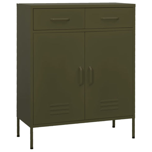 Lady Jillian -  Storage Cabinet Olive Green 80x35x101,5 cm Steel - Model 2